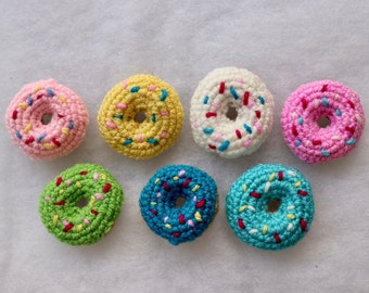 Amigurumi donut cat toy filled with catnip, acrylic wool and good quality catnip