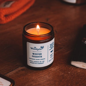 Winter Nights Soy Wax Candle - Handmade in Northern Ireland, houseware, gift
