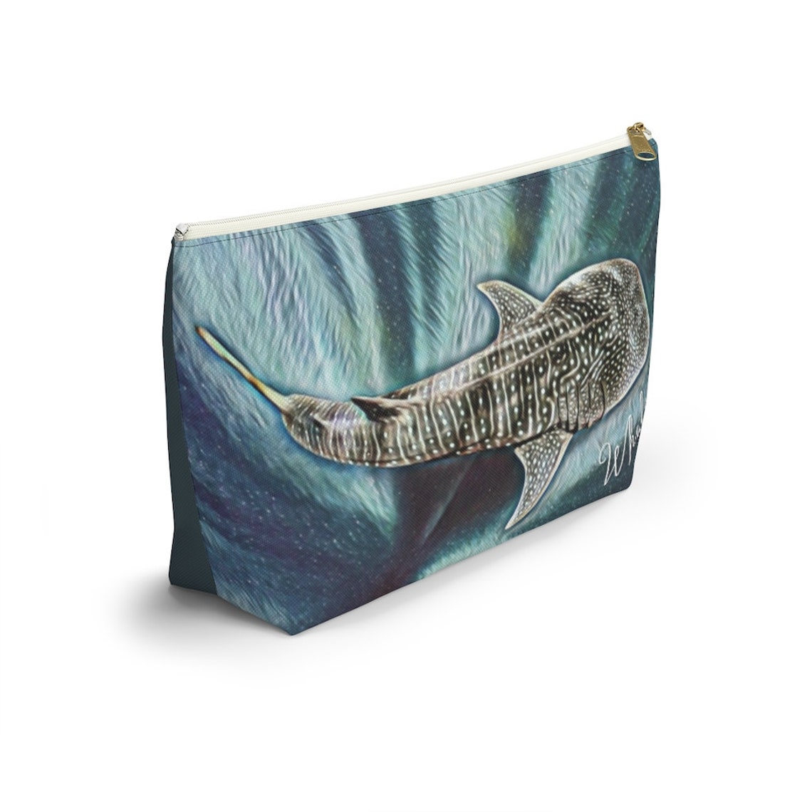 Whale shark Accessory Pouch w Tbottom Etsy