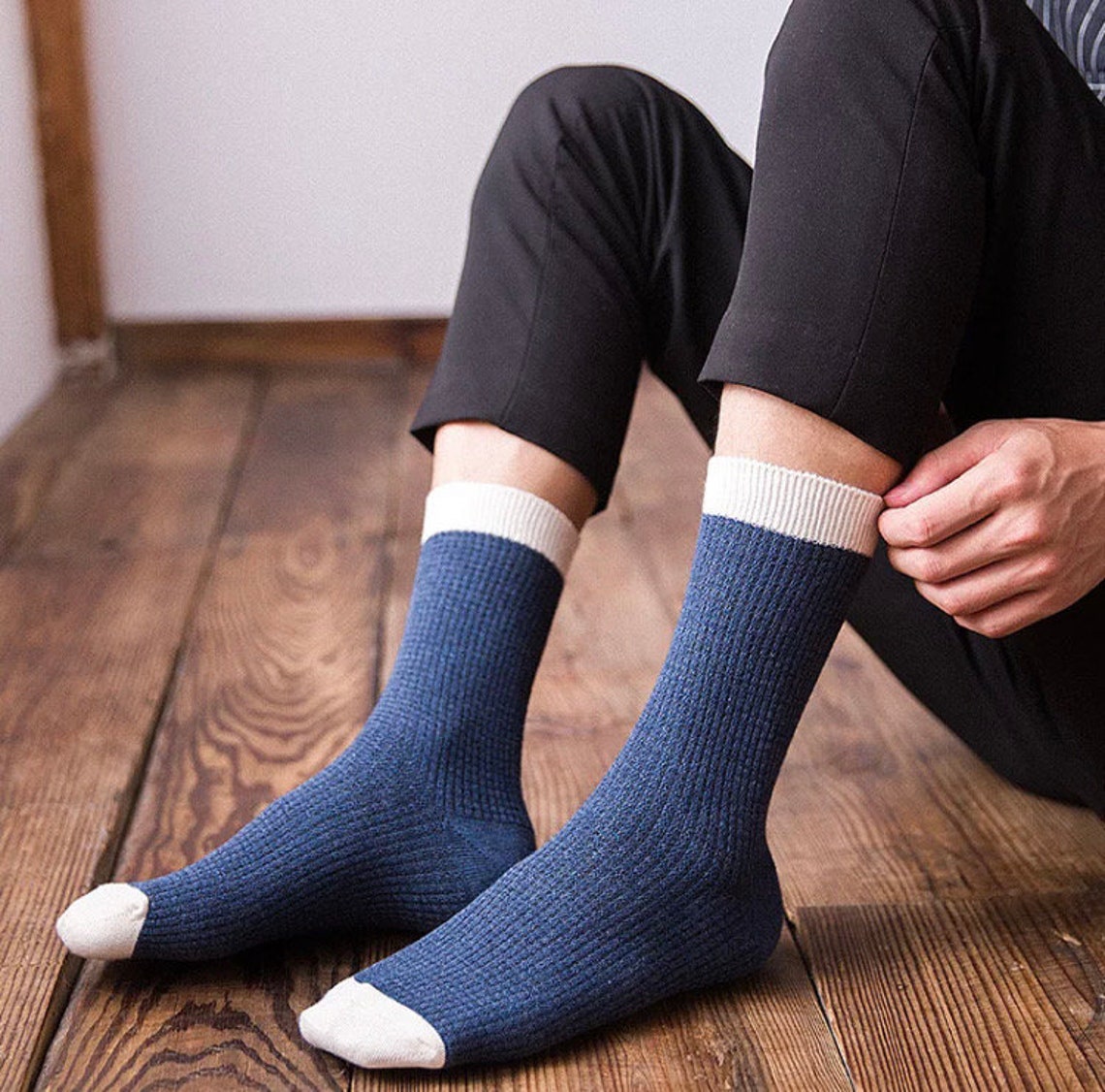 High Quality Men Cotton Socks Long Business Socks Gift For Etsy