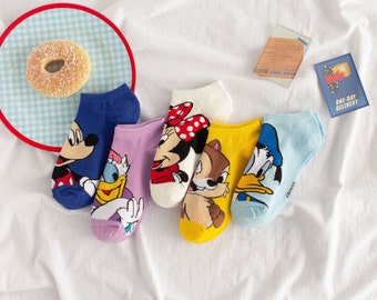ladies disney trainer socks