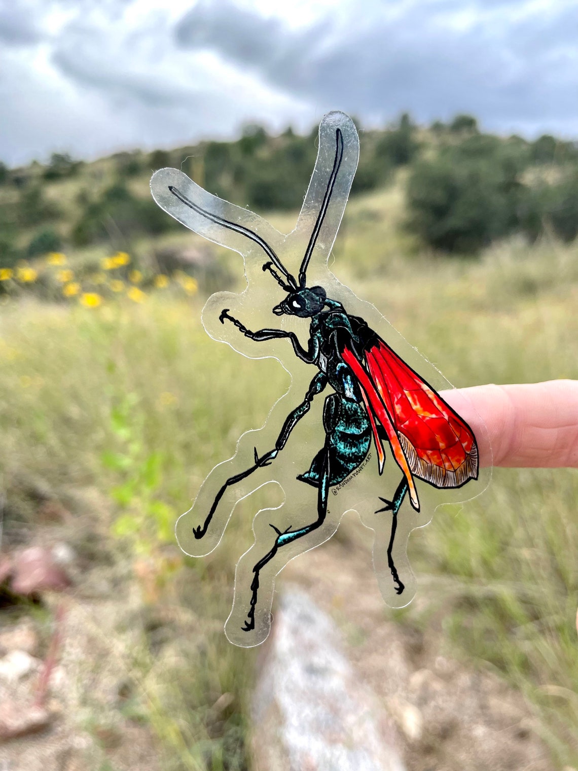 Wesp Sticker Tarantula Hawk Wasp Sticker - Etsy Canada