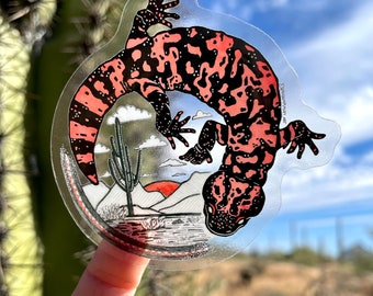 Gila Monster Desert Sticker
