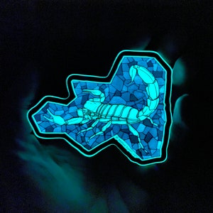 Blacklight Scorpion Sticker