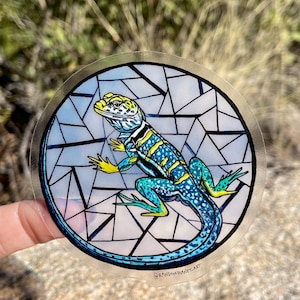 Collared Lizard Sticker