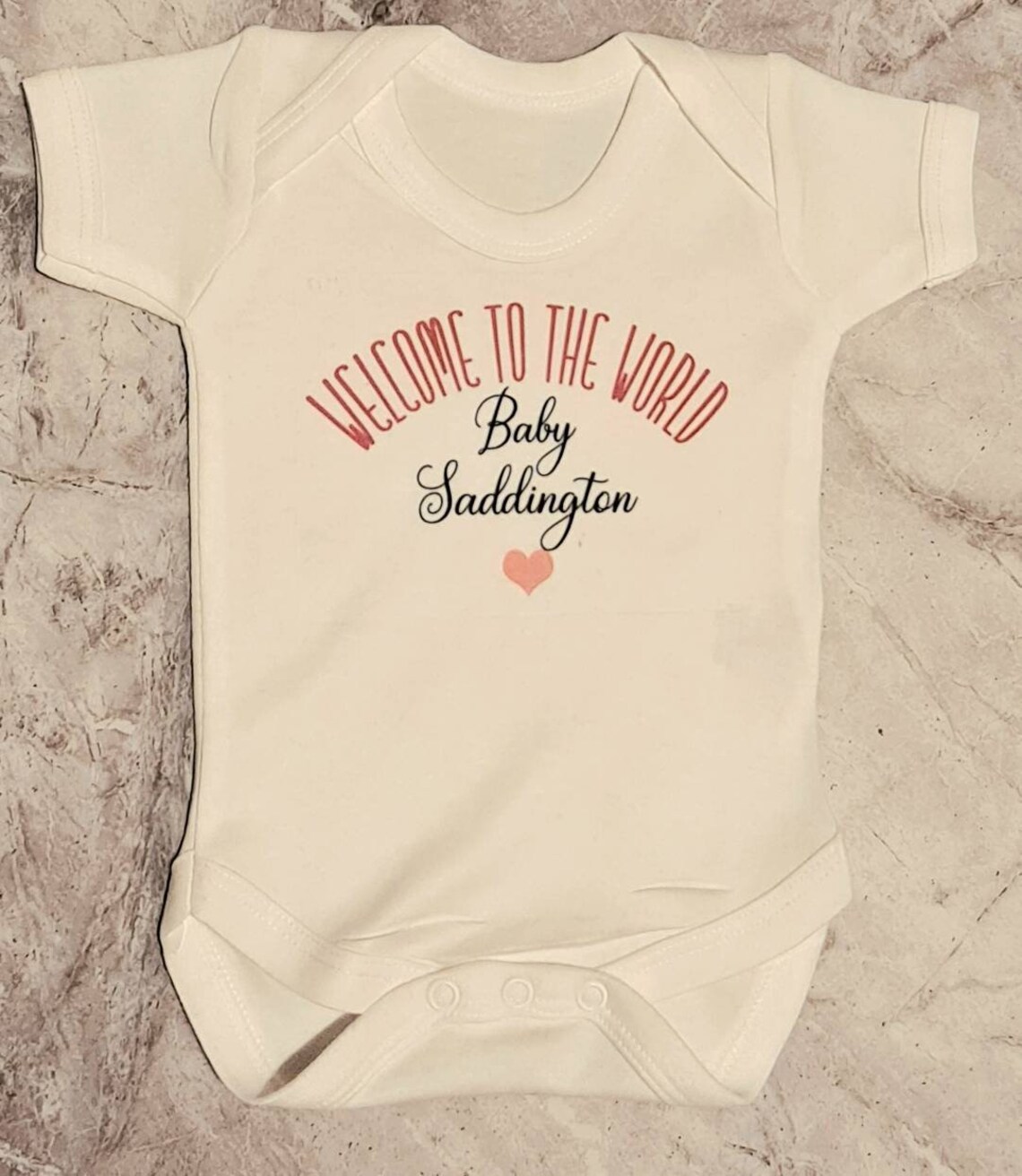 Personalised Baby vest to the world Customised Etsy