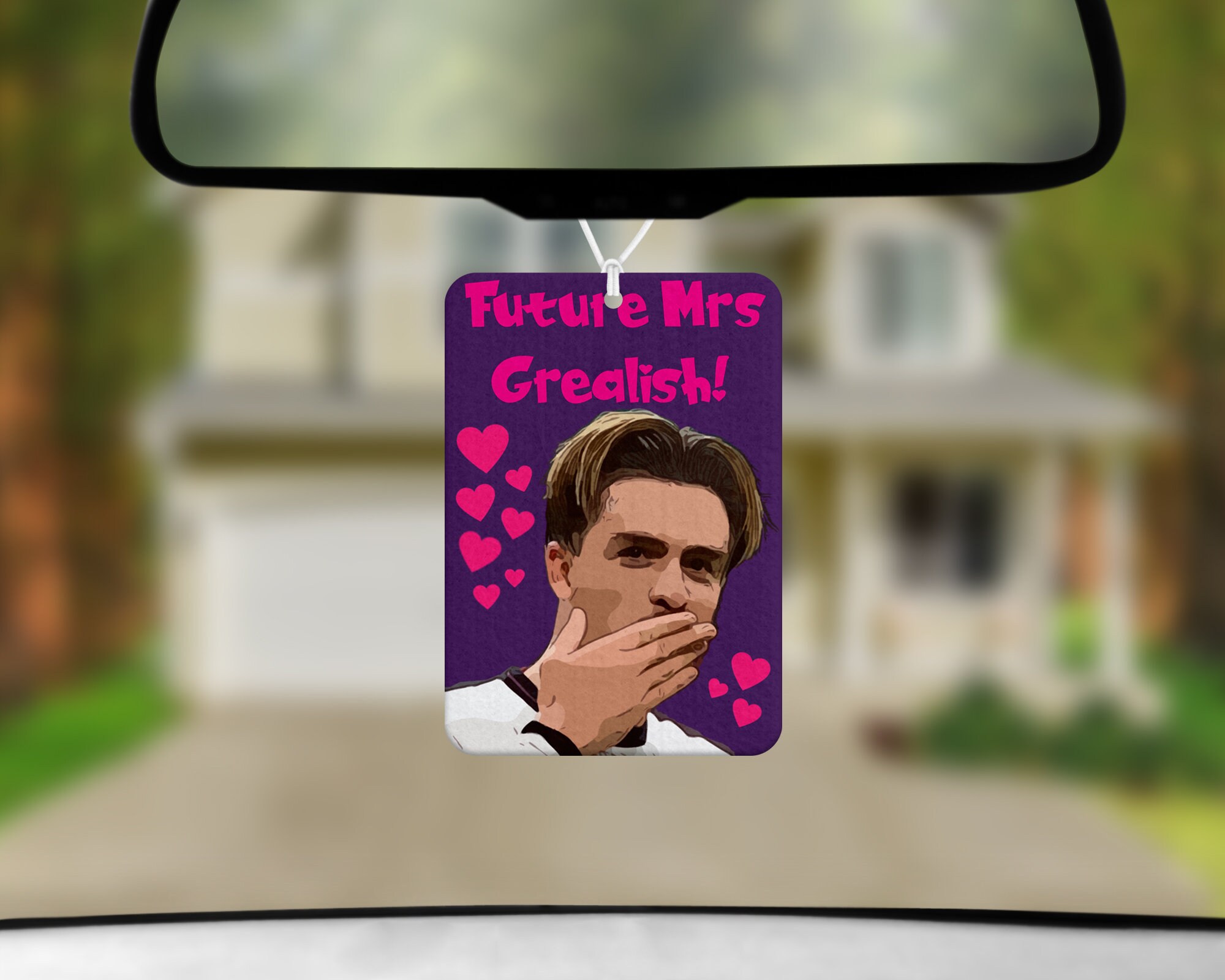 Jack Grealish future wife hanging car air freshener, choice of 40 dif…