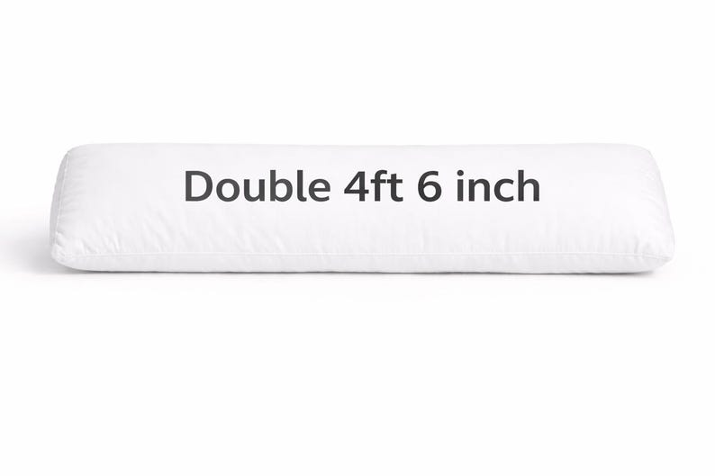 Hollowfibre Bolster Pillow Non Allergenic Extra Filled Full Body Support Orthopedic Pregnancy Pillow All Sizes Double 4ft 6 inches
