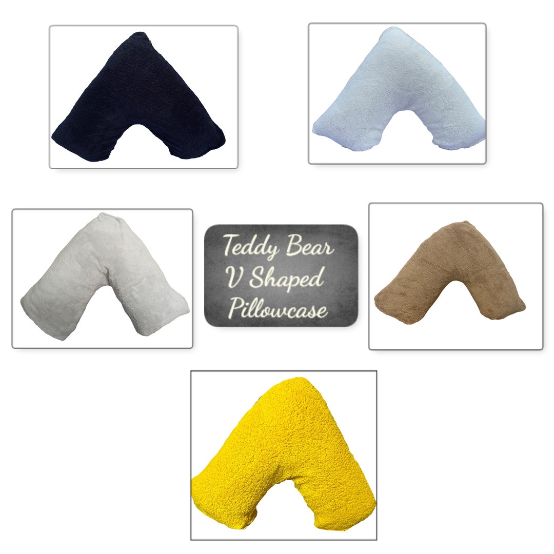Teddy Fleece V Shaped Pillowcase/cover Only. for Back Neck Nursing