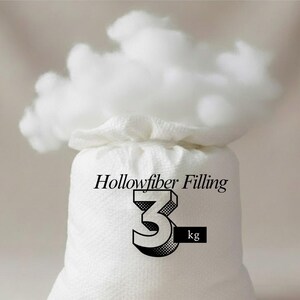 Virgin Hollowfibre Polyester Filling Stuffing for Pillows Cushions Toys Teddy Bear Crafting Sofa Filling 3 kg