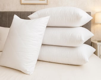 Quilted Pillows Hollow fiber Extra Filled Bounce Back Bed Pillow Pack of 2,4  74cmx48cm