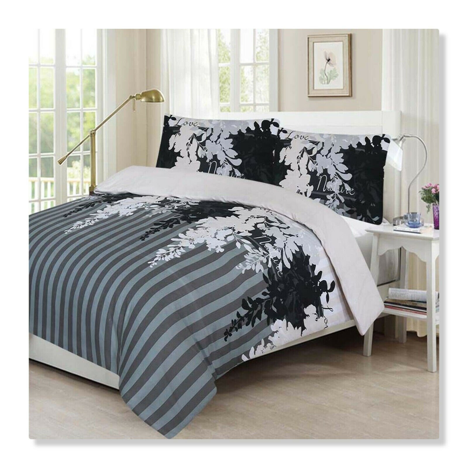 Luxury Polycotton Printed Duvet Cover Bedding Set with Etsy