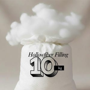 Virgin Hollowfibre Polyester Filling Stuffing for Pillows Cushions Toys Teddy Bear Crafting Sofa Filling 10 kg