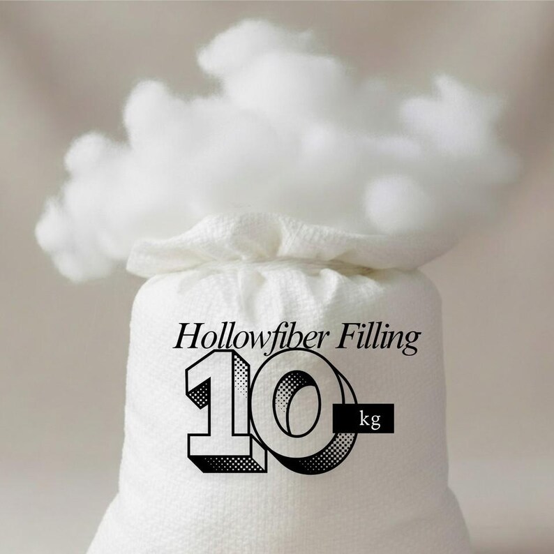 Virgin Hollowfibre Polyester Filling Stuffing for Pillows Cushions Toys Teddy Bear Crafting Sofa Filling 10 kg