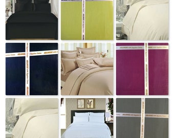 Luxury 200 Thread Count Flat Sheet 100% Egyptian Cotton Available In Single, Double, King and Super King Sizes