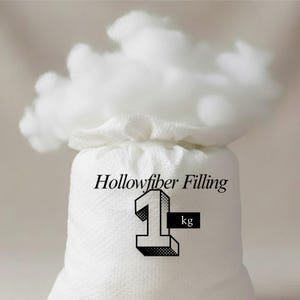 Virgin Hollowfibre Polyester Filling Stuffing for Pillows Cushions Toys Teddy Bear Crafting Sofa Filling 1 kg