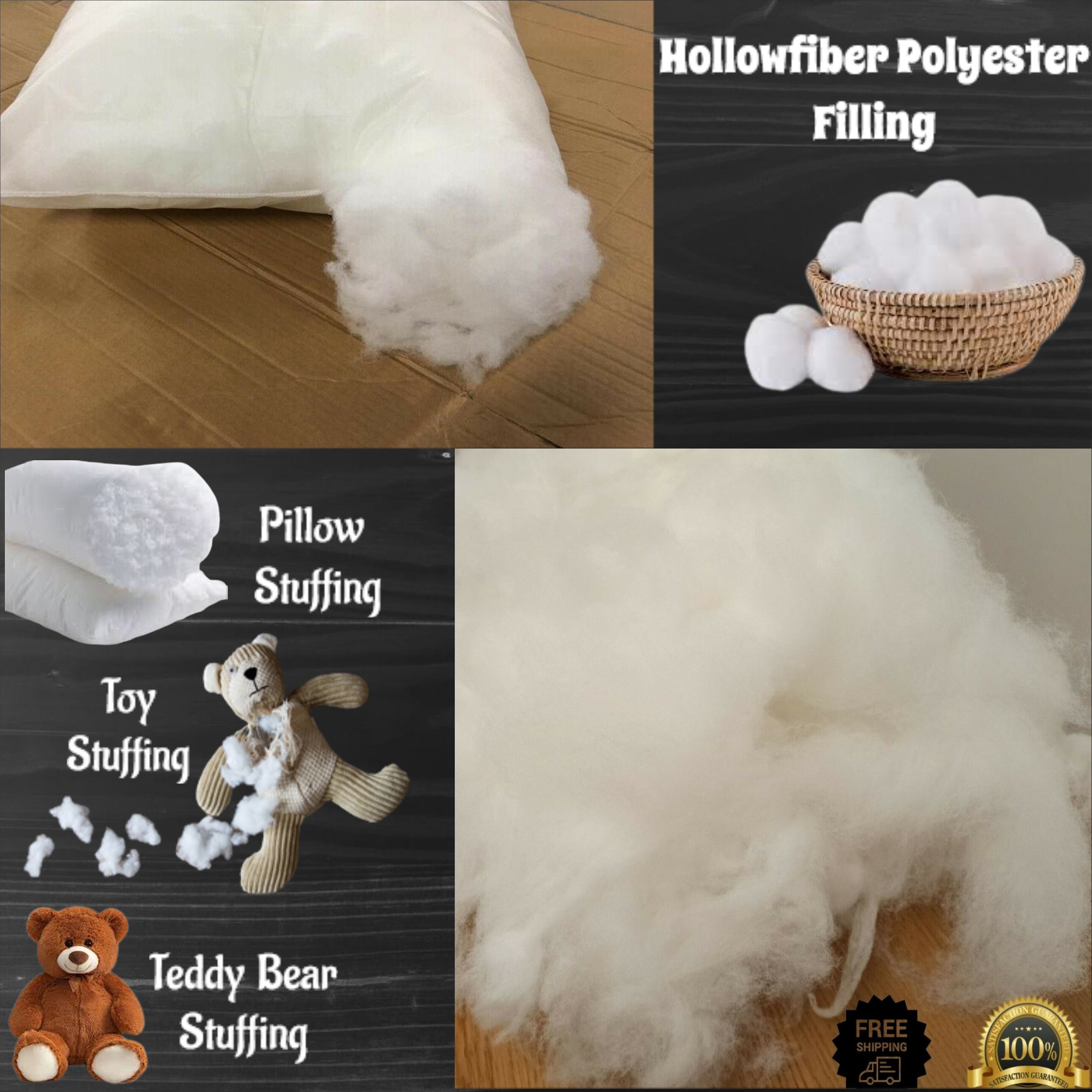 Hollowfiber Polyester Filling Toys Teddy Bear Cushion Pillow Craft