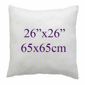 Duck Feather & Down Cushion Pads,Inserts,Inners,Scatter, Filler Deep Filled Plump Pillow 16,18,20,22,24,26 26"x26"