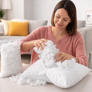 Virgin Hollowfibre Polyester Filling Stuffing for Pillows Cushions Toys Teddy Bear Crafting Sofa Filling bild 4