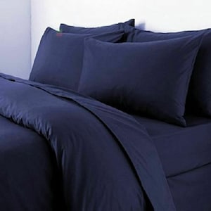 Hotel Quality TC200 Duvet Cover Egyptian Cotton Bedding Set with Pillowcases Available in Different Colours
