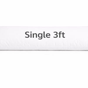 Hollowfibre Bolster Pillow Non Allergenic Extra Filled Full Body Support Orthopedic Pregnancy Pillow All Sizes single 3ft