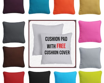 Hollowfiber Cushion Pad with FREE Plain Cushion Cover Home Sofa Decor 16",18",20"