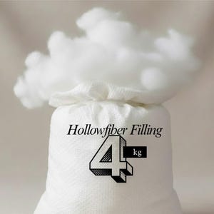 Virgin Hollowfibre Polyester Filling Stuffing for Pillows Cushions Toys Teddy Bear Crafting Sofa Filling 4 kg