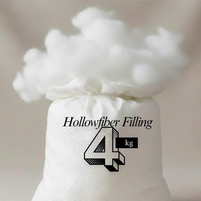 Virgin Hollowfibre Polyester Filling Stuffing for Pillows Cushions Toys Teddy Bear Crafting Sofa Filling 4 kg