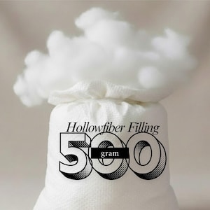 Virgin Hollowfibre Polyester Filling Stuffing for Pillows Cushions Toys Teddy Bear Crafting Sofa Filling 500 grm