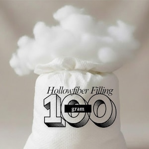 Virgin Hollowfibre Polyester Filling Stuffing for Pillows Cushions Toys Teddy Bear Crafting Sofa Filling 100 grm