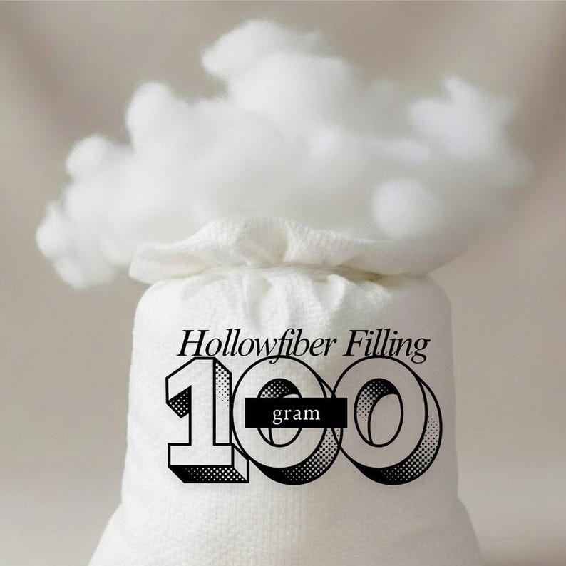 Virgin Hollowfibre Polyester Filling Stuffing for Pillows Cushions Toys Teddy Bear Crafting Sofa Filling 100 grm