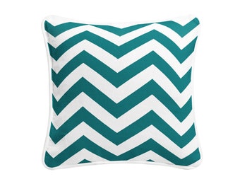 Chevron Cushion Cover 100%Cotton Decorative Pillow Cases for Sofa Home Decor Hidden Zip 18"x18"
