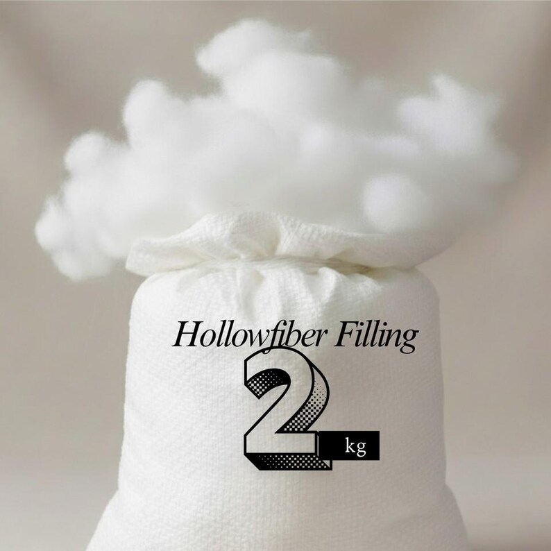 Virgin Hollowfibre Polyester Filling Stuffing for Pillows Cushions Toys Teddy Bear Crafting Sofa Filling 2 gk