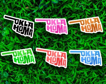 Oklahoma State Vinyl Sticker: Waterproof Laptop Decal