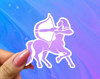 Celestial Sagittarius Sticker, Sagittarius Zodiac Sticker, Astrology Stickers, Zodiac Stickers, Star Sign Water Bottle Sticker, Laptop Decal