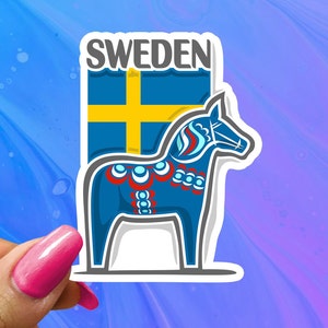 Sweden Sticker, Swedish Vacation Decal