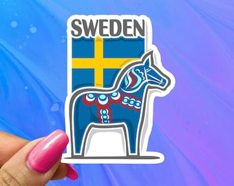Sweden Sticker, Swedish Vacation Decal