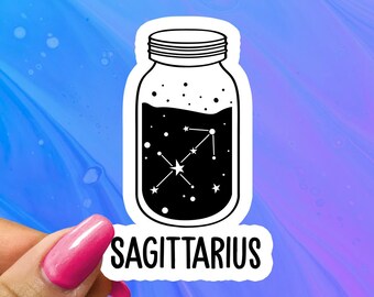 Sagittarius Zodiac Sticker: Glossy Astrology Star Sign Decal