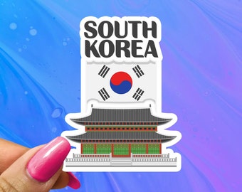 South Korea Travel Sticker, South Korean Vacation Decal