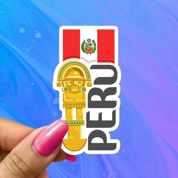 Peru Travel Sticker, Peruvian Vacation Decal