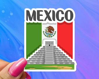 Mexico Travel Sticker, Mexican Vacation Decal