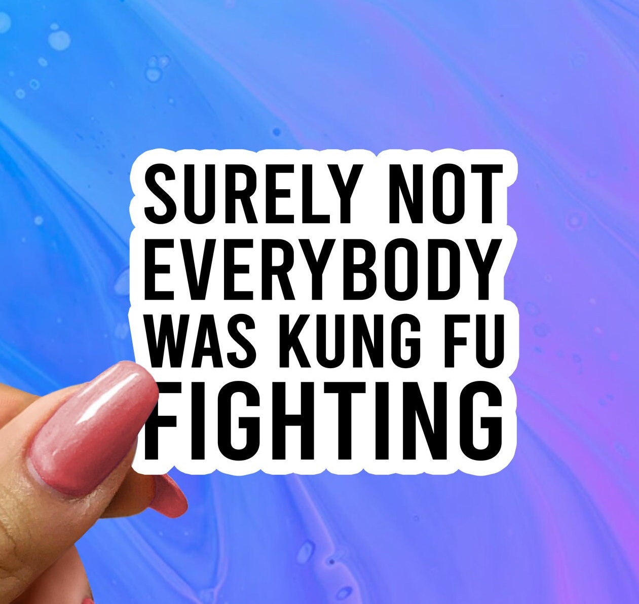 Surely Not Everybody Was Kung Fu Fighting Art Print by kathleenjanedesigns