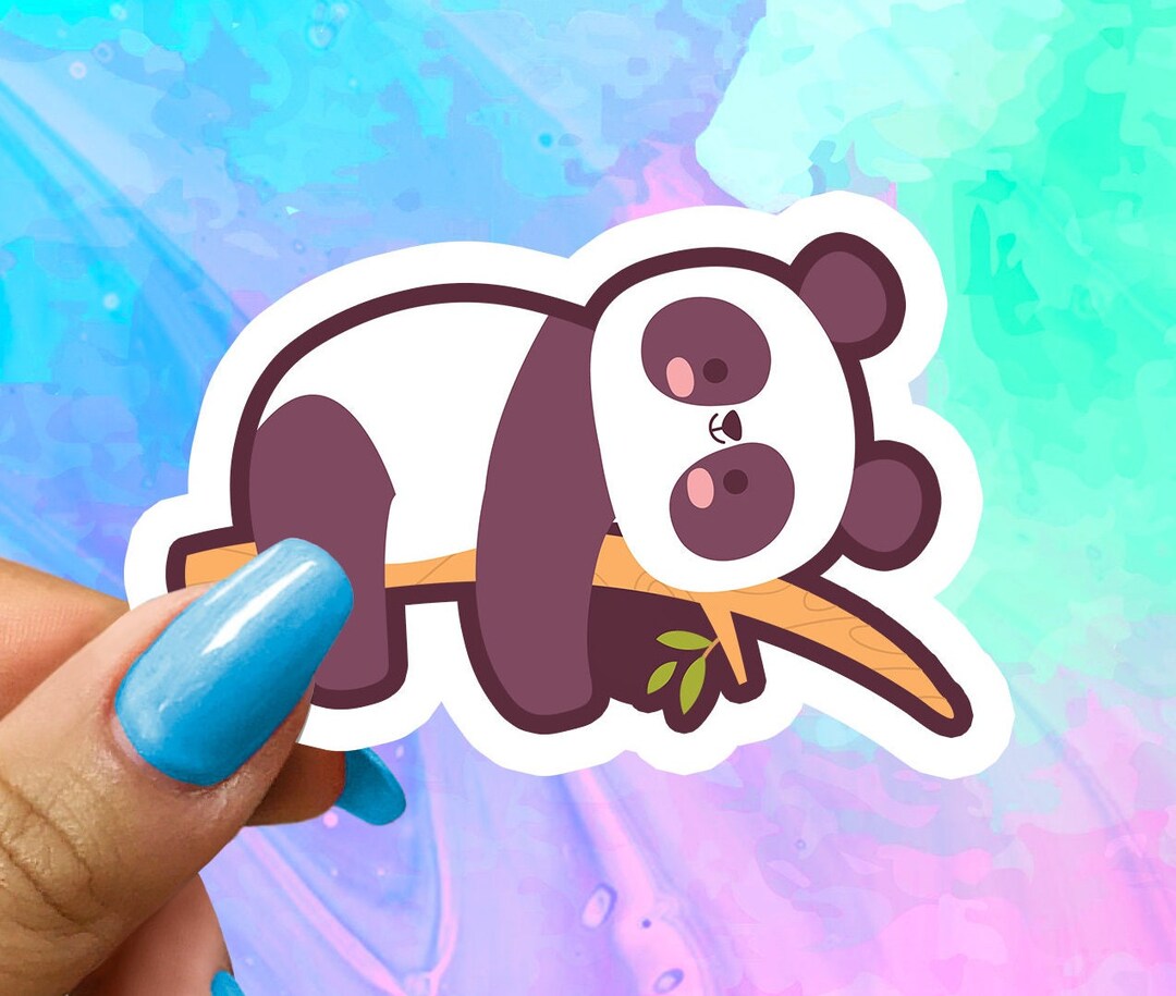 Cute Panda Stickers, Cute Animal Stickers, Vinyl Laptop Stickers, Water ...