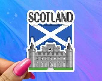 Scotland Travel Sticker, Scottish Vacation Decal