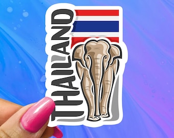 Thailand Sticker, Thai Vacation Decal