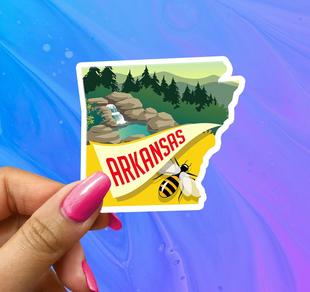 Arkansas Native Sticker Arkansas State Sticker: Waterproof Vinyl Decal - Etsy