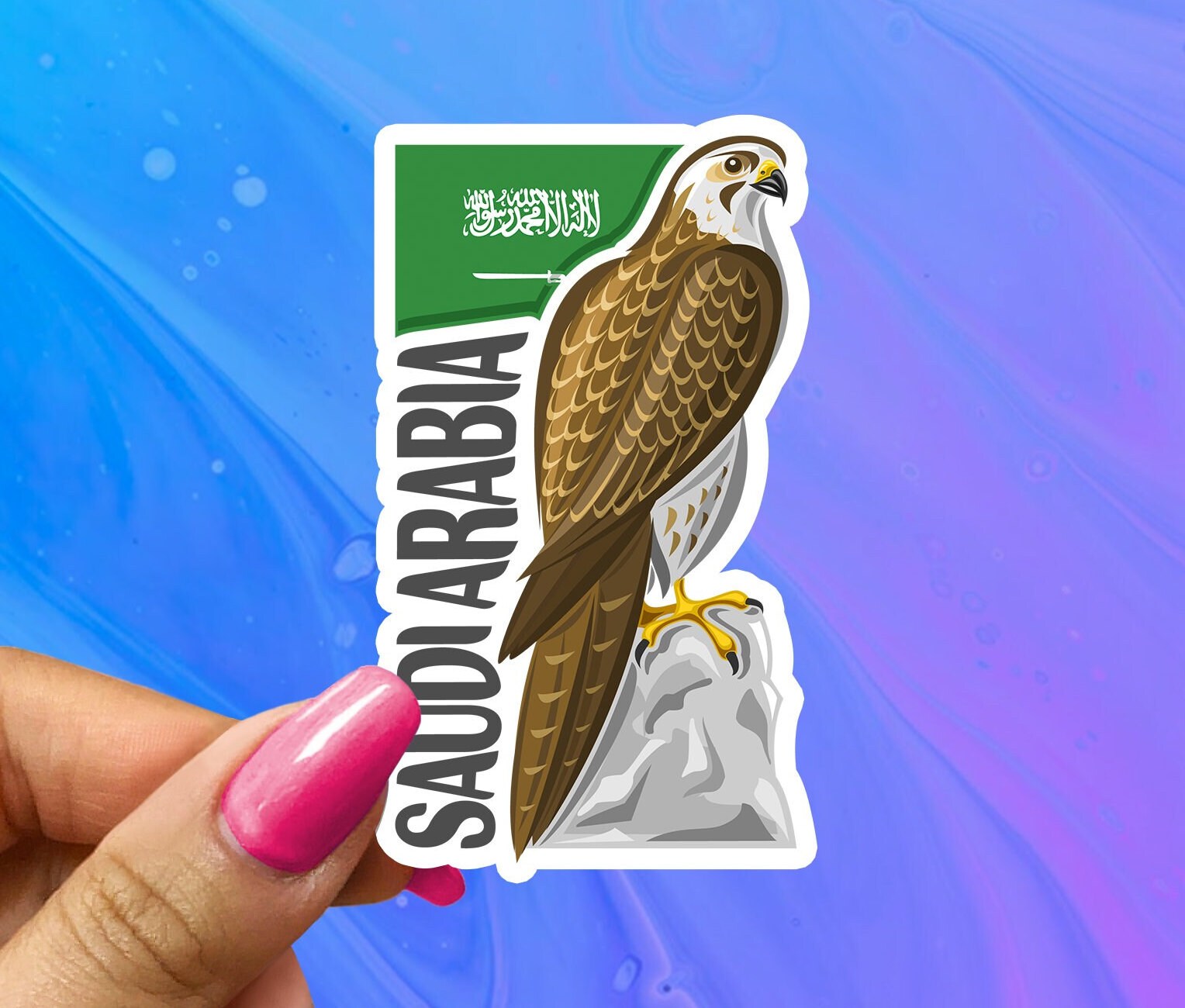 Saudi Arabia Travel Sticker, Saudi Arabian Vacation Decal - Etsy