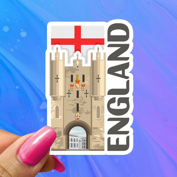 England Travel Sticker, United Kingdom Vacation Decal