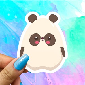 Cute Chubby Cartoon Panda Sticker