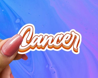 Cancer Zodiac Sticker: Celestial Astrology Decal